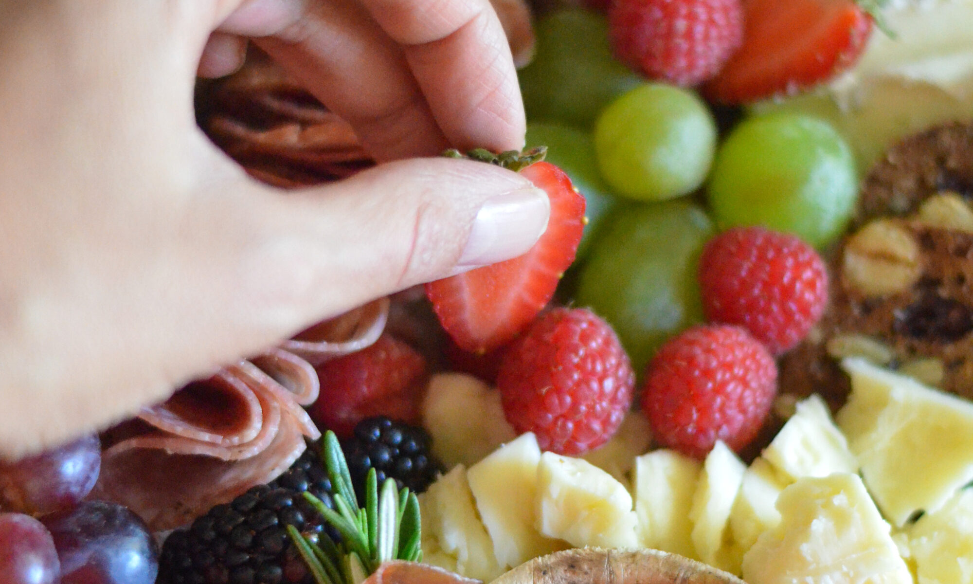 Cheese and fruit board